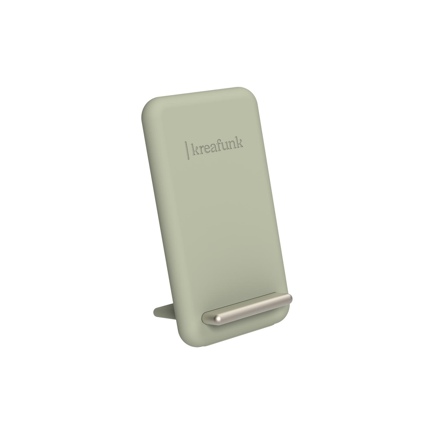 reCHARGE tr&aring;dløs powerbank, dusty olive