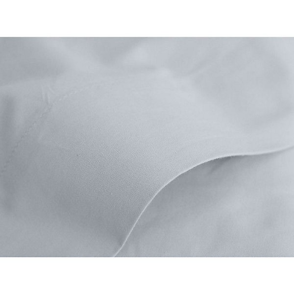 Drap plat percale pur coton peigné longues fibres 80 fils/cm² Vent du sud - Neige - 180 x 290 cm pour lit 1 place