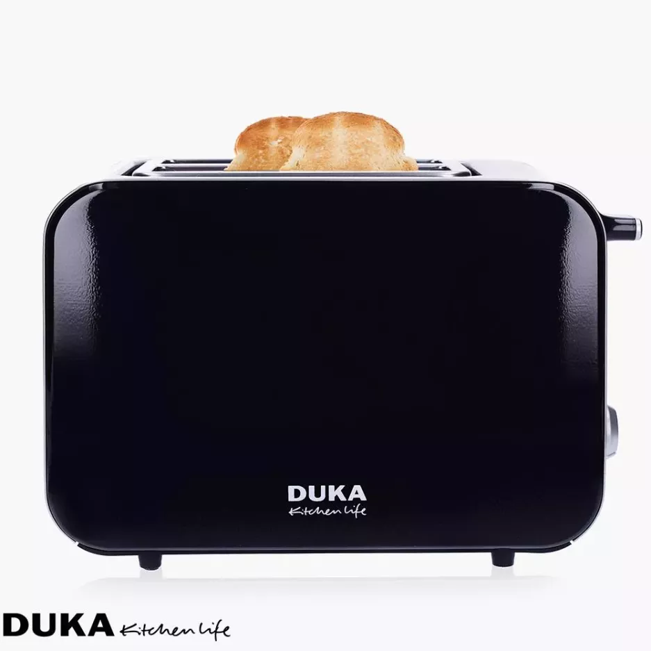 Toster opiekacz do kanapek dwukomorowy czarny DUKA BOSSE