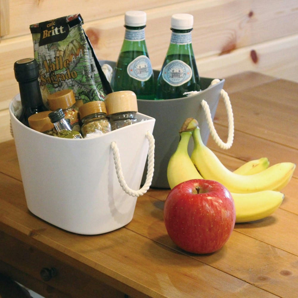 BALCOLORE - Panier de rangement mini blanc