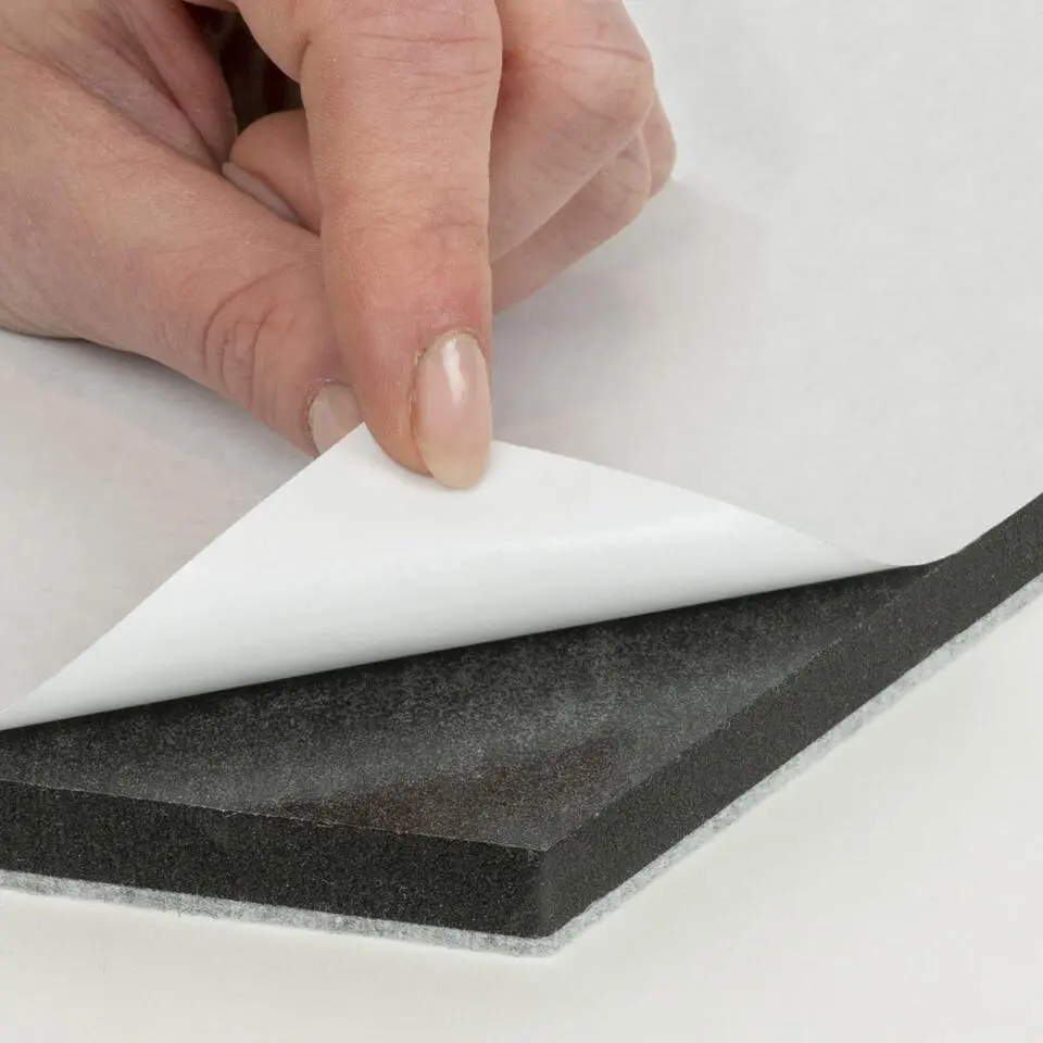 QUVIO Vilten memobord vierkant - Grijs