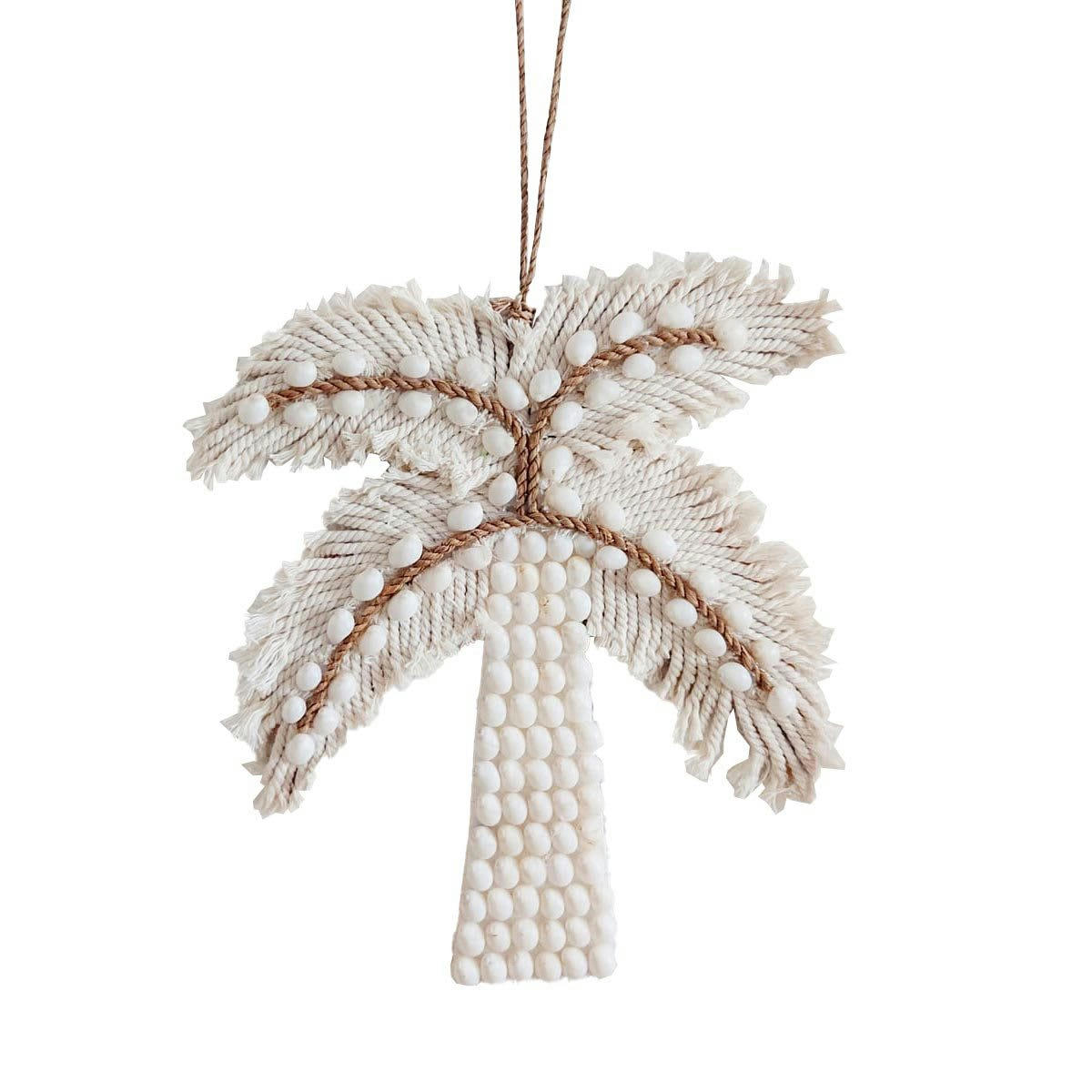 PALMA - Décoration murale en coquillages, blanc, H36 cm x L26 cm