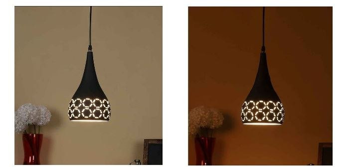Lampa sufitowa metalowa klosz