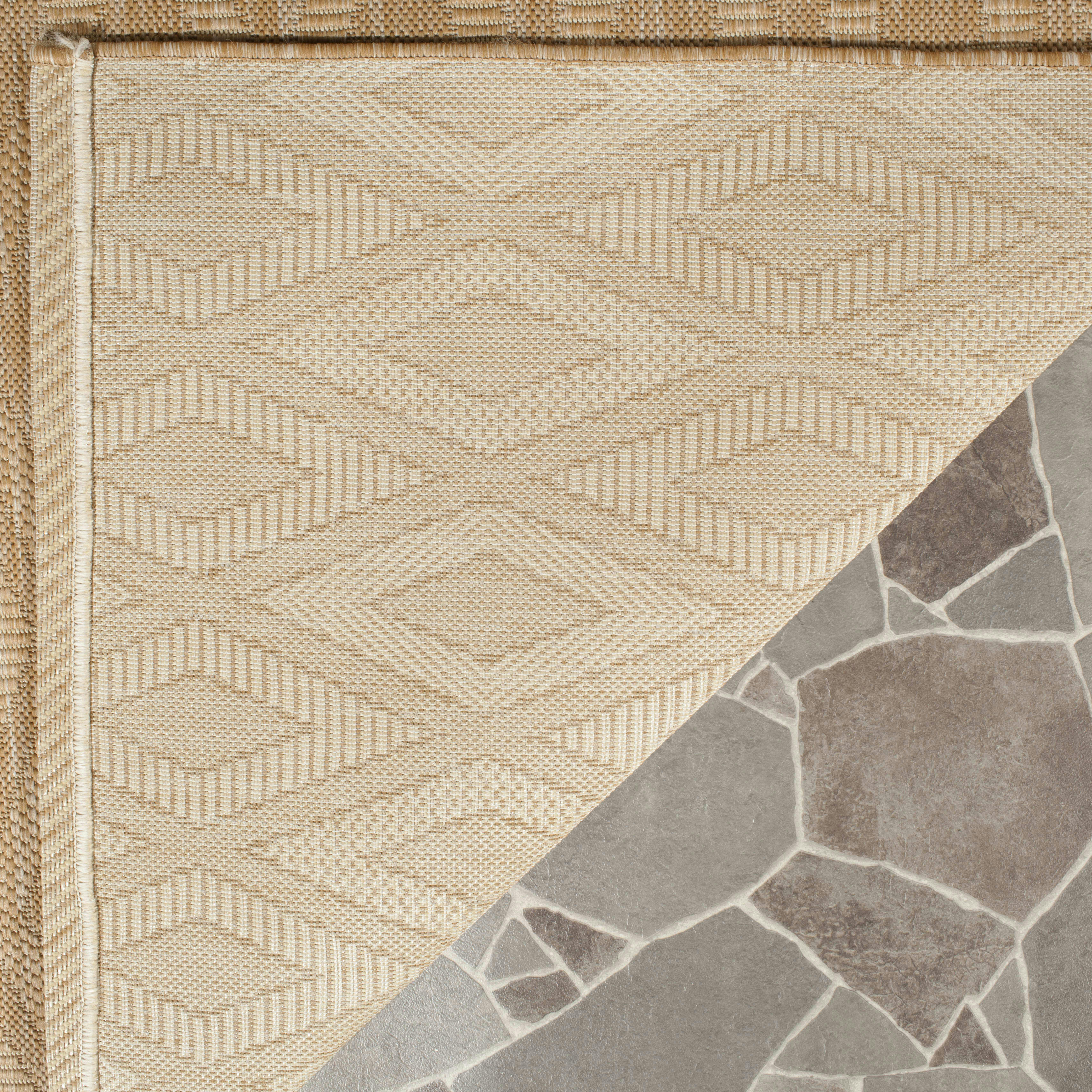 COURTYARD - Tapis interieur & exterieur en beige, 79 x 152 cm