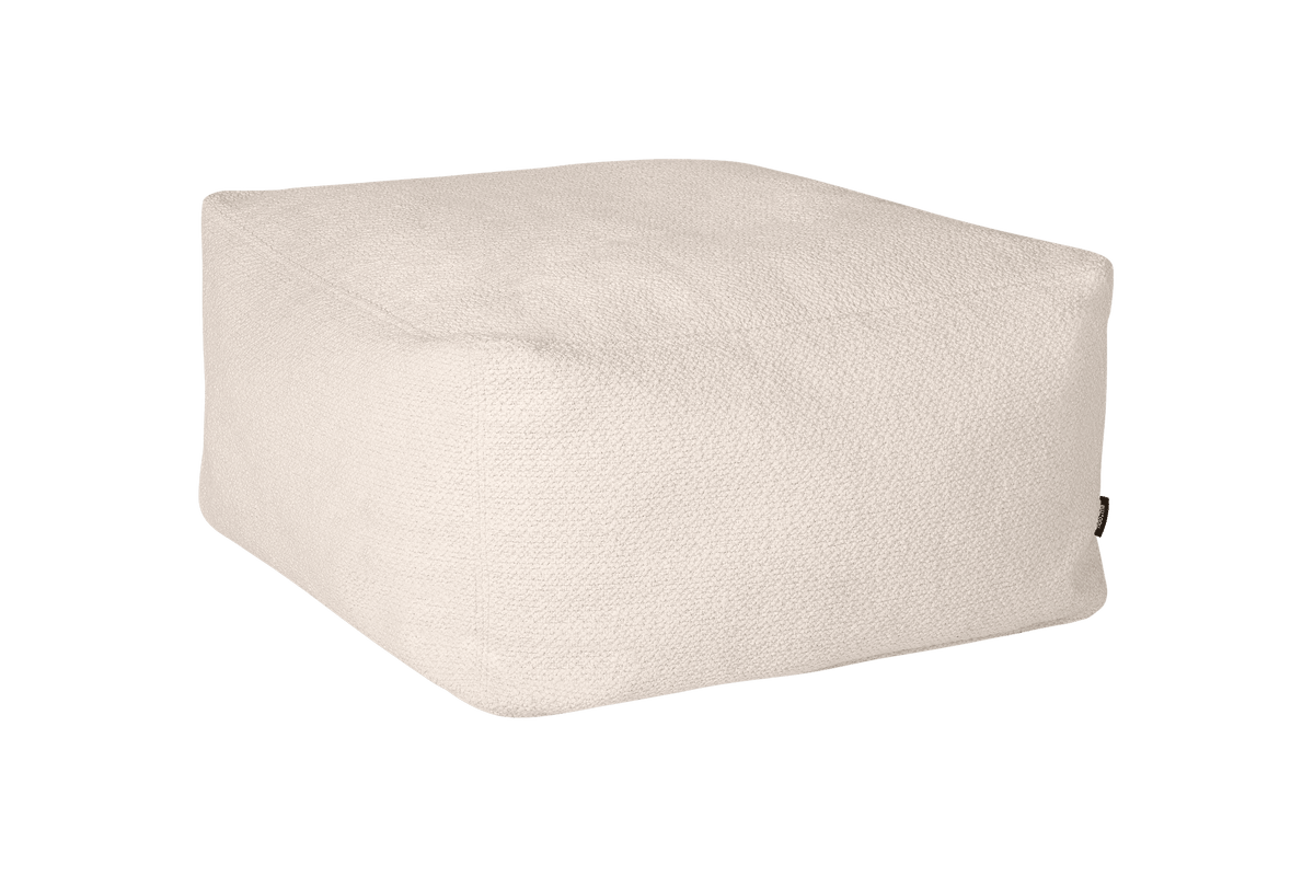noo.ma Keno Pouf wol Cloud Beige Bouclé 50-70 cm