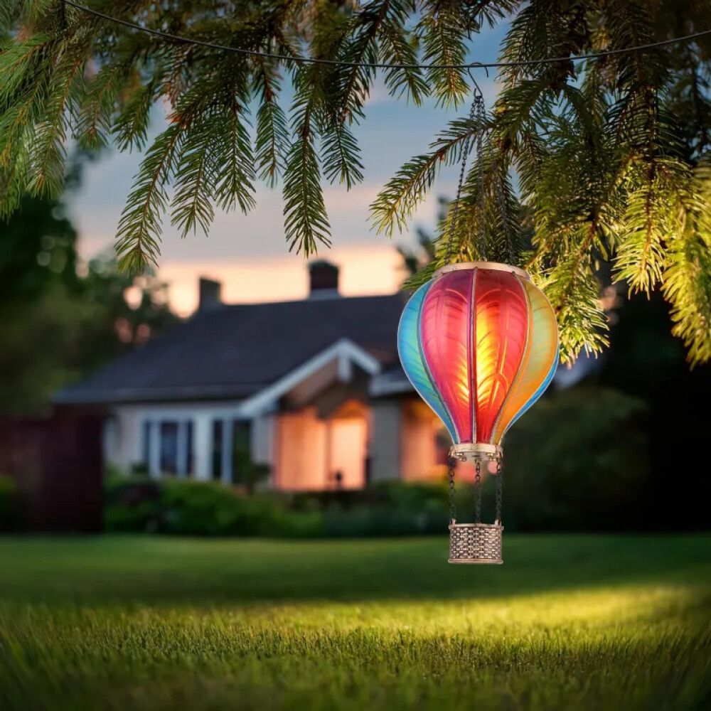 SOLCELLELAMPE GLOBO LIGHTNING LUFTBALLONG FLERFARGET