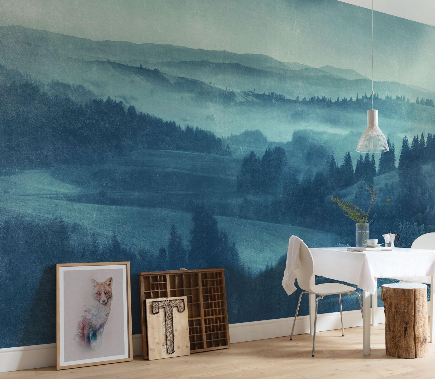 Sanders & Sanders fotobehang landschap blauw - 400 x 250 cm - 612332