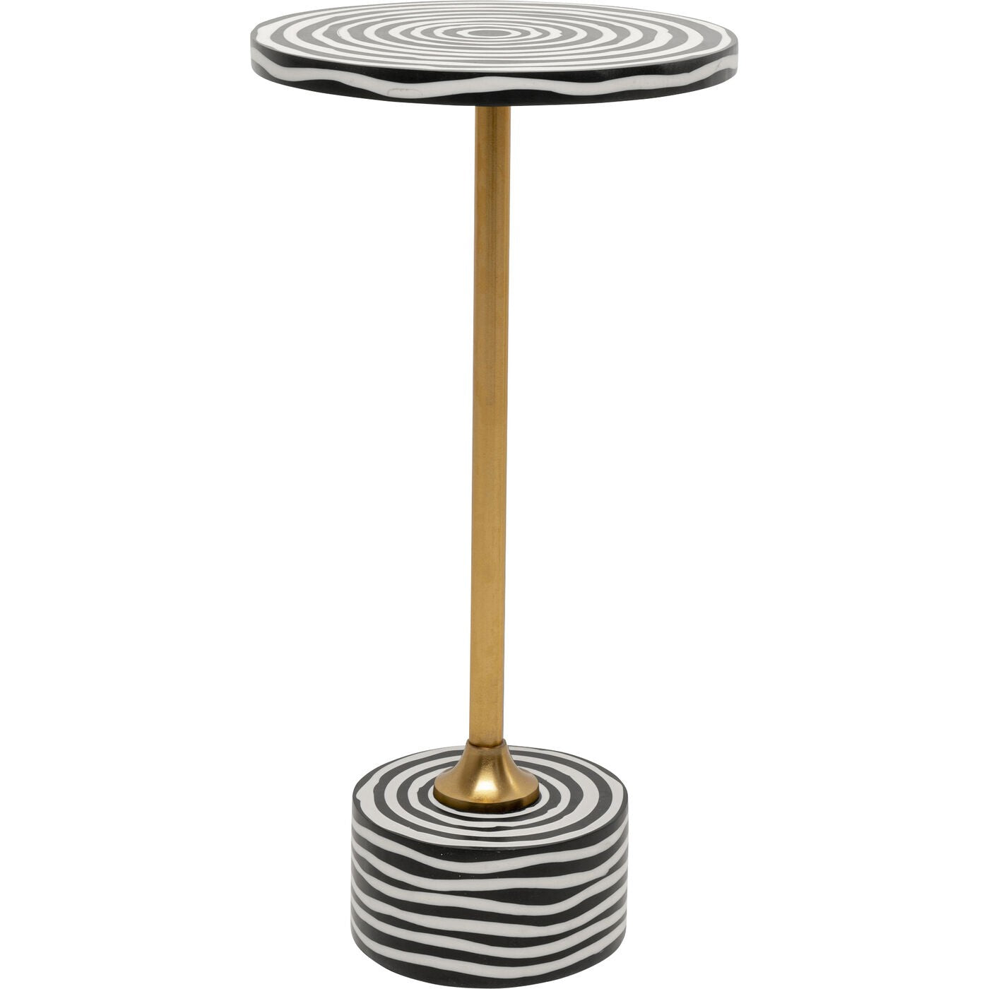 Kare Design Bijzettafel Domero Swirl Ø25cm goud