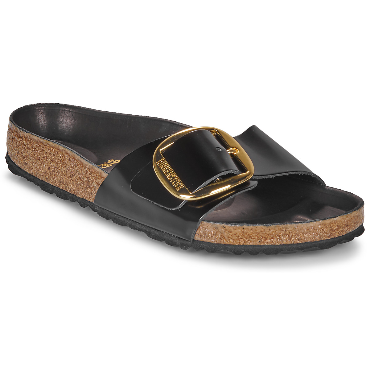 BIRKENSTOCK - Madrid Big Buckle - High / Shiny / Leather /  black / Regular