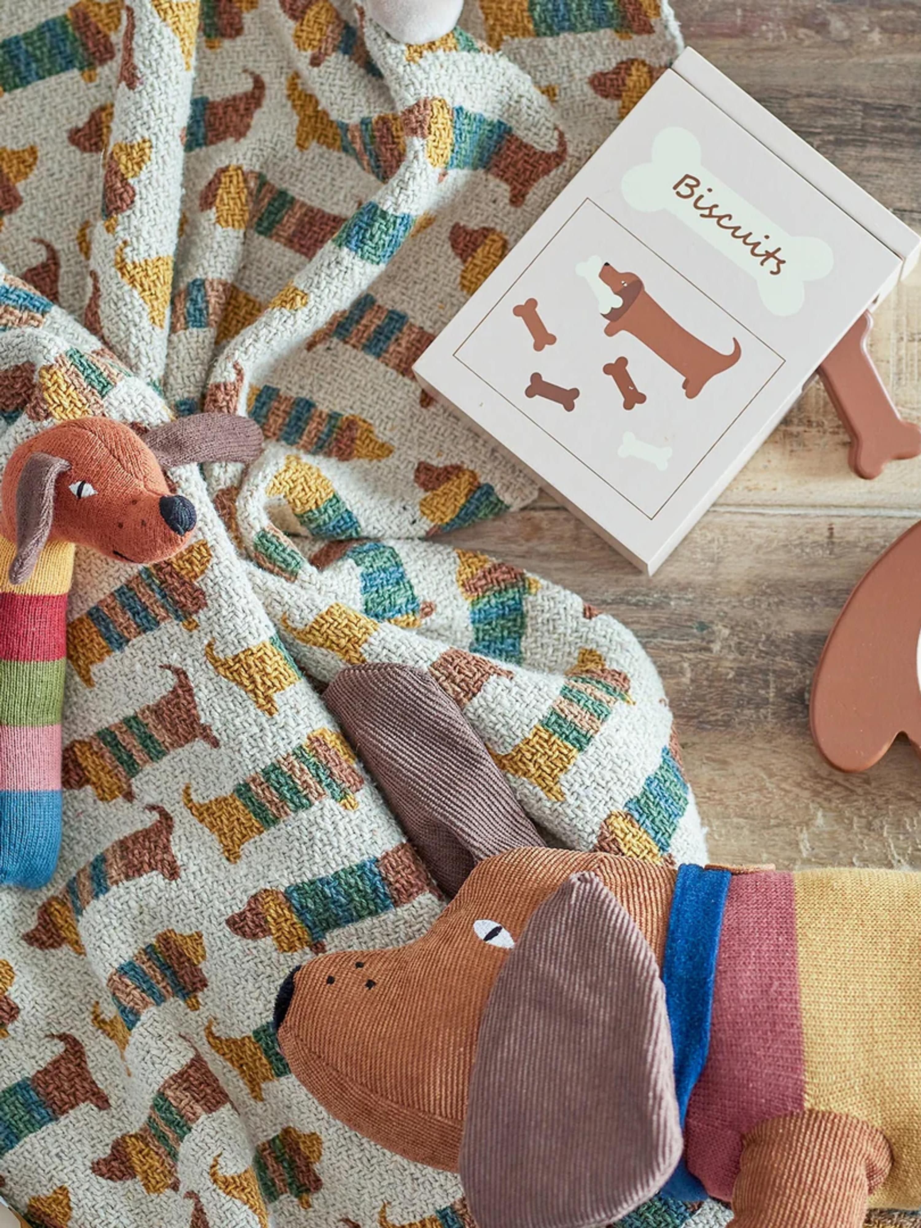 Kinder-Baumwoll-Decke Charlie mit Quasten