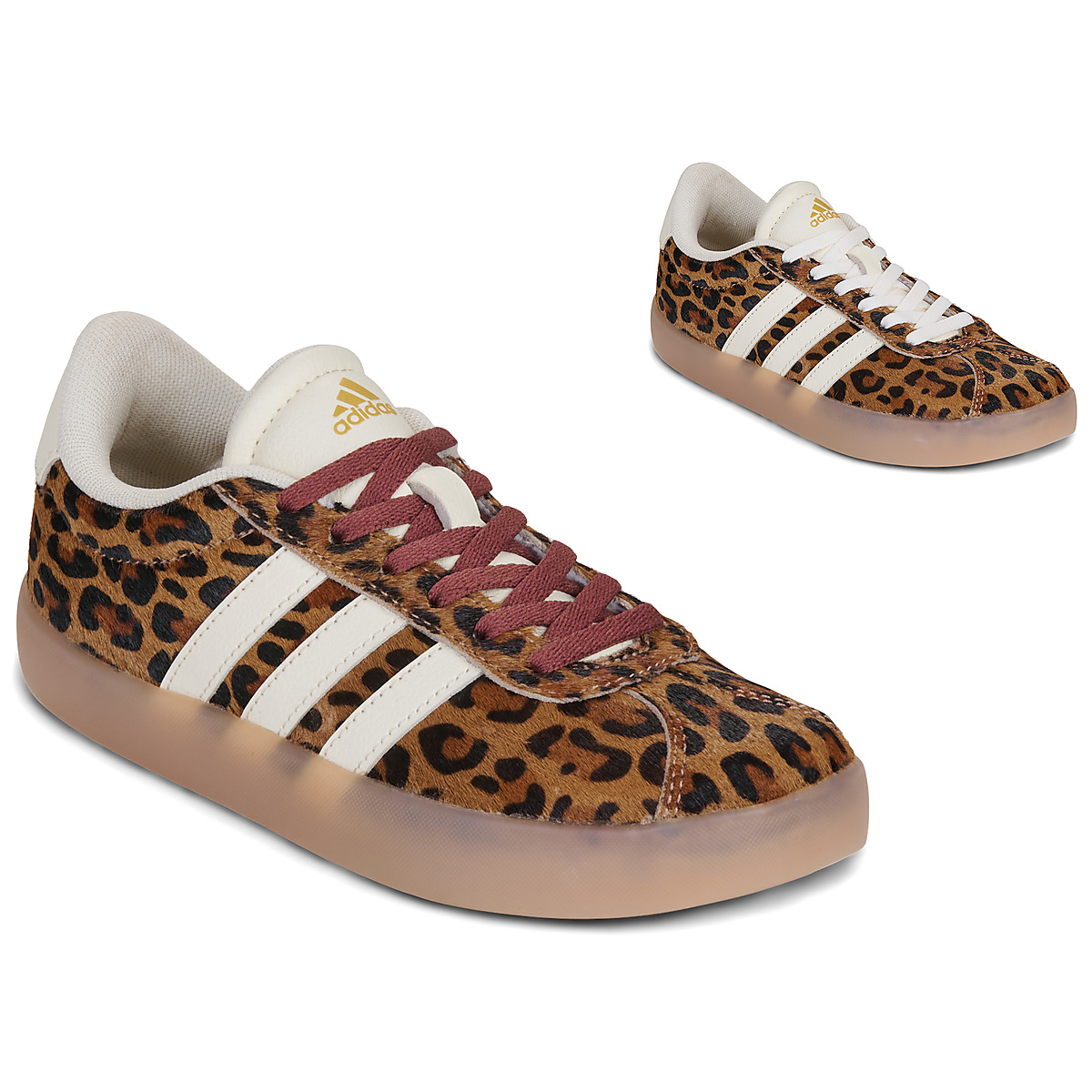adidas - VL COURT 3.0 K - Leopard / Gum