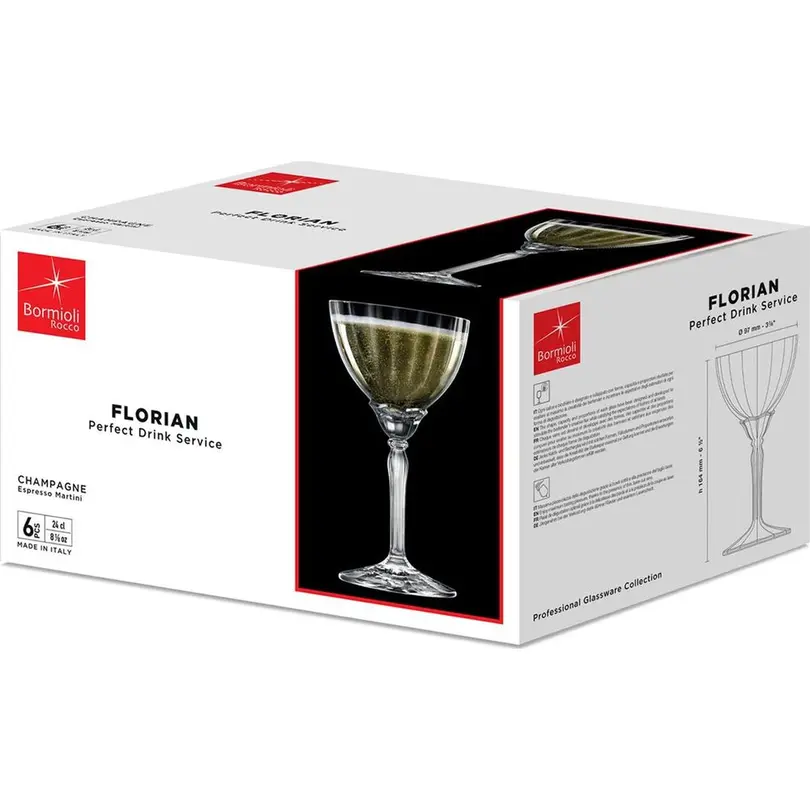 Champagnerglas 6er-Set Florian