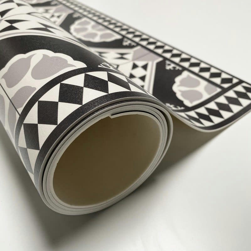 CARREAUX DE CIMENT FAUSTINE - Tapis Vinyle Médium bis l 50xL200cm