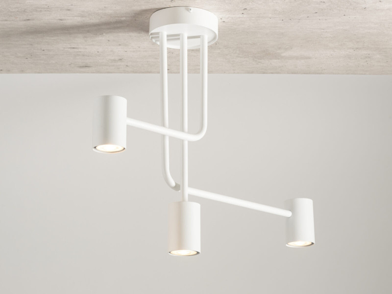 Lampa wisząca biała Luis 3xGU10x25W wym: 46x60x13 cm Sigma Lighting