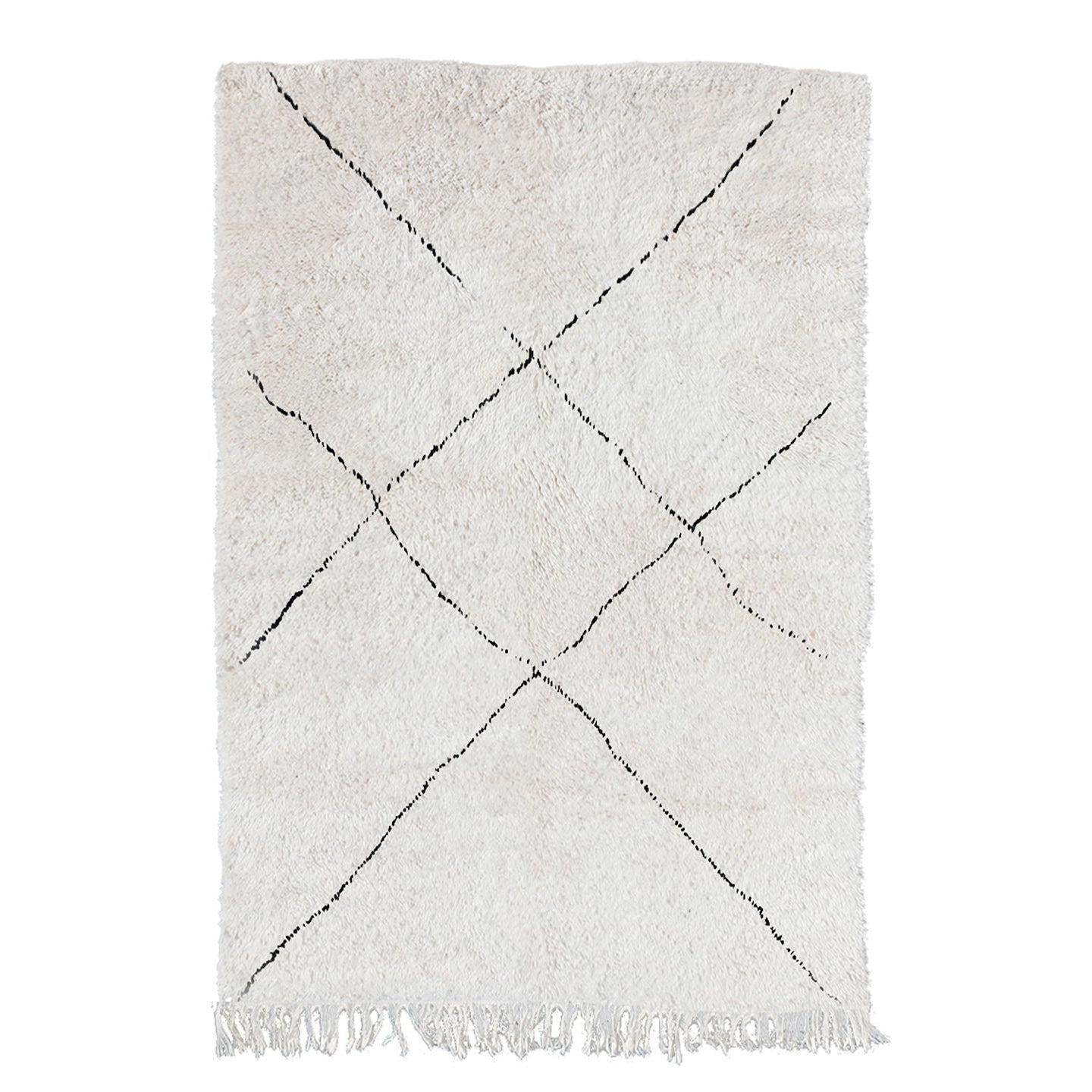AFK Living vloerkleed Berber - handgemaakt - Wol - 80 cm x 240 cm