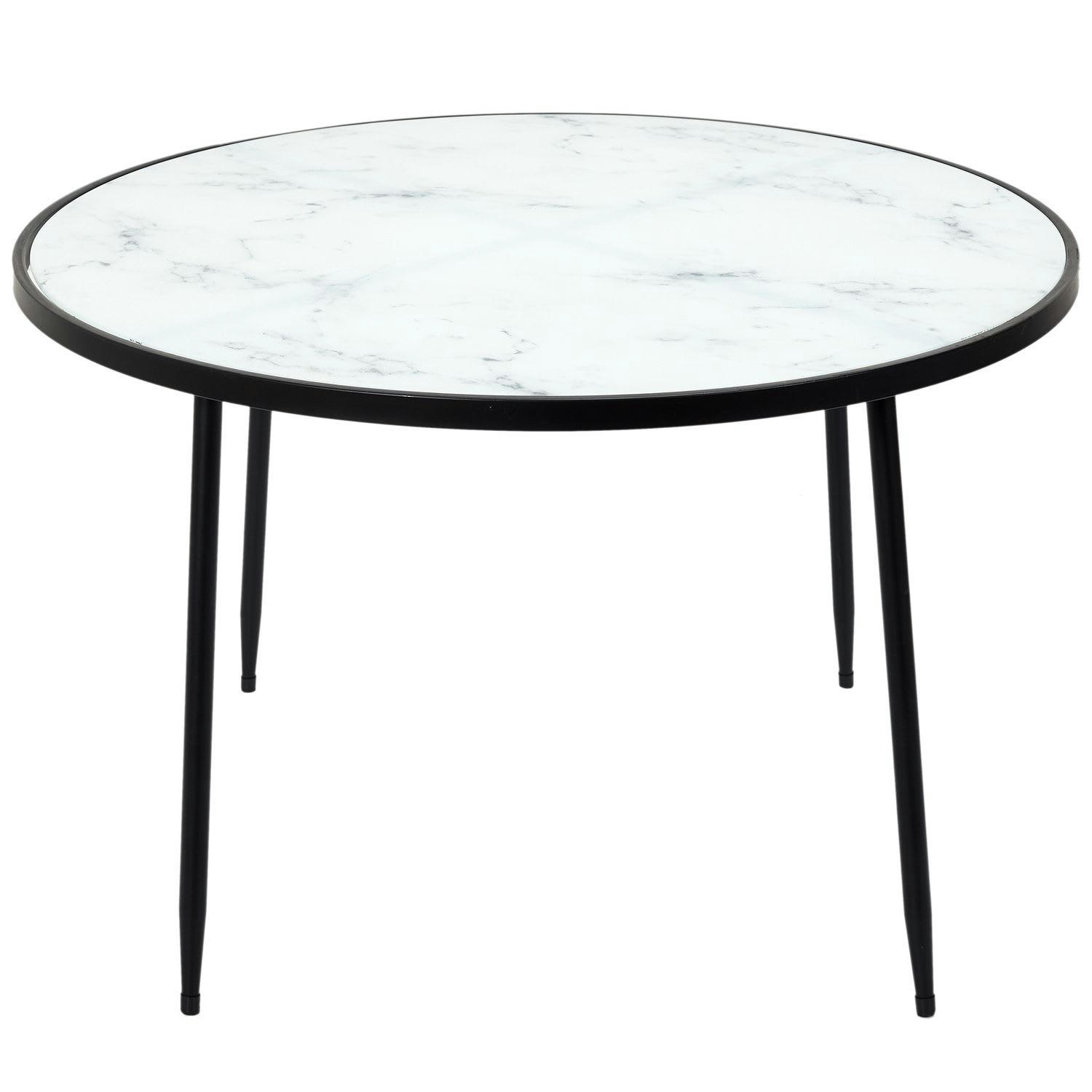 FELICITY - Table basse effet marbre noir