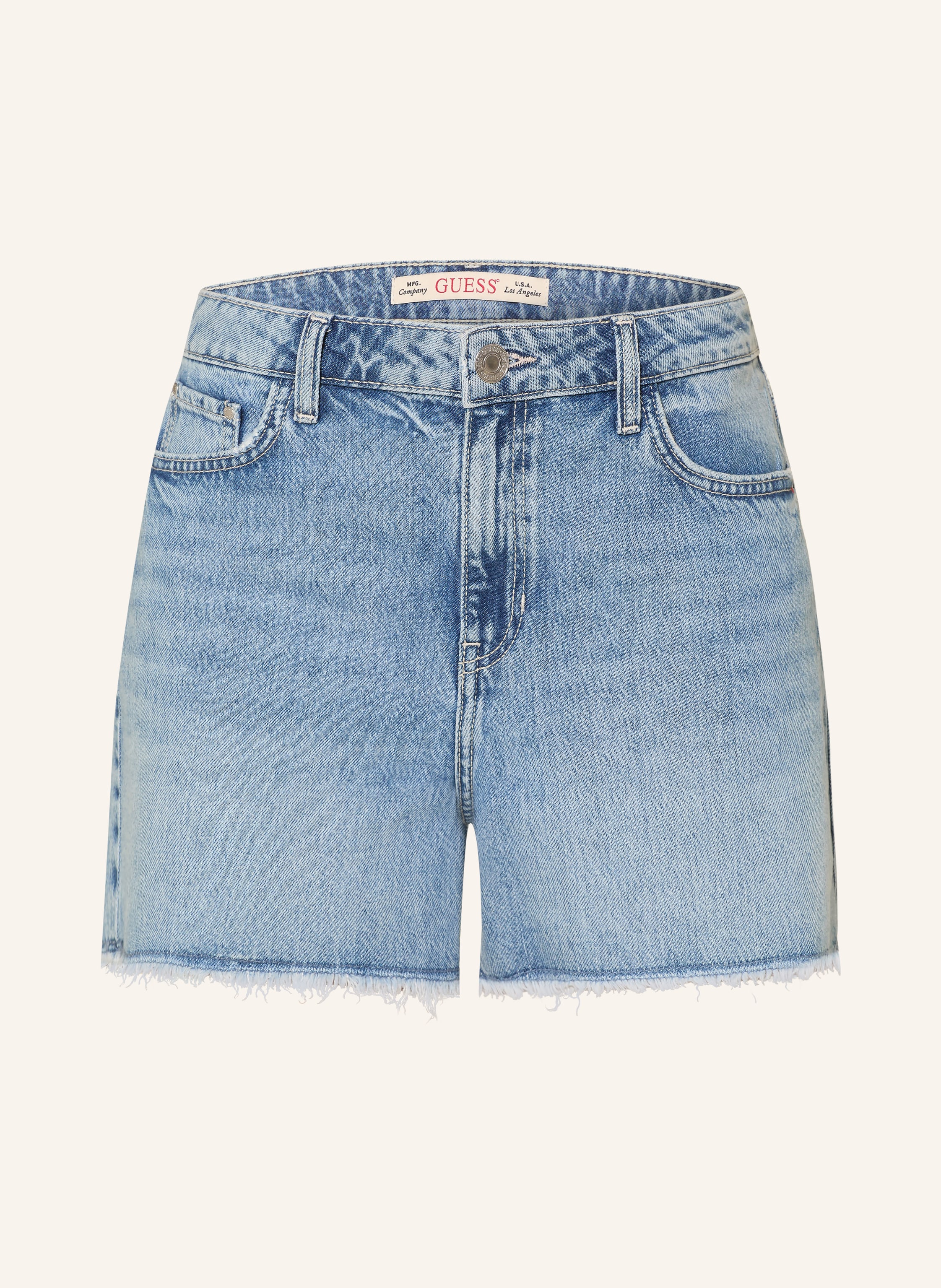 GUESS Jeansshorts mit Schmucksteinen