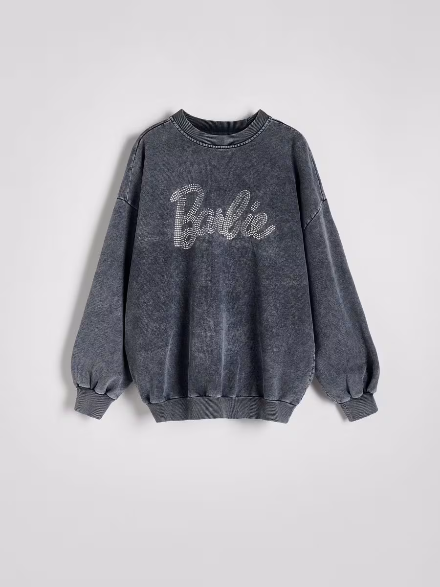 Barbie Sweatshirt With Rhinestone Logo