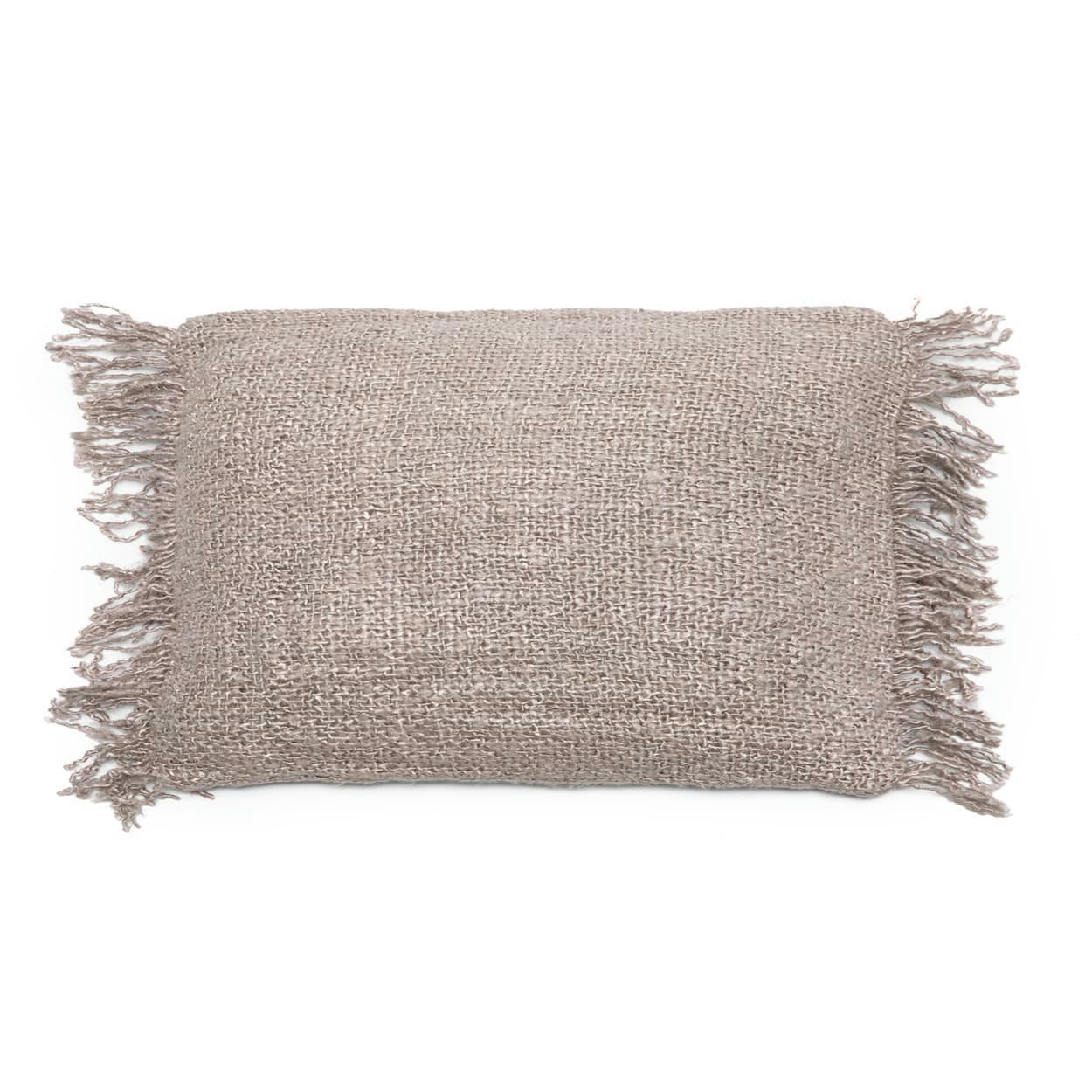 OH MY GEE - Coussin en coton gris 30x50