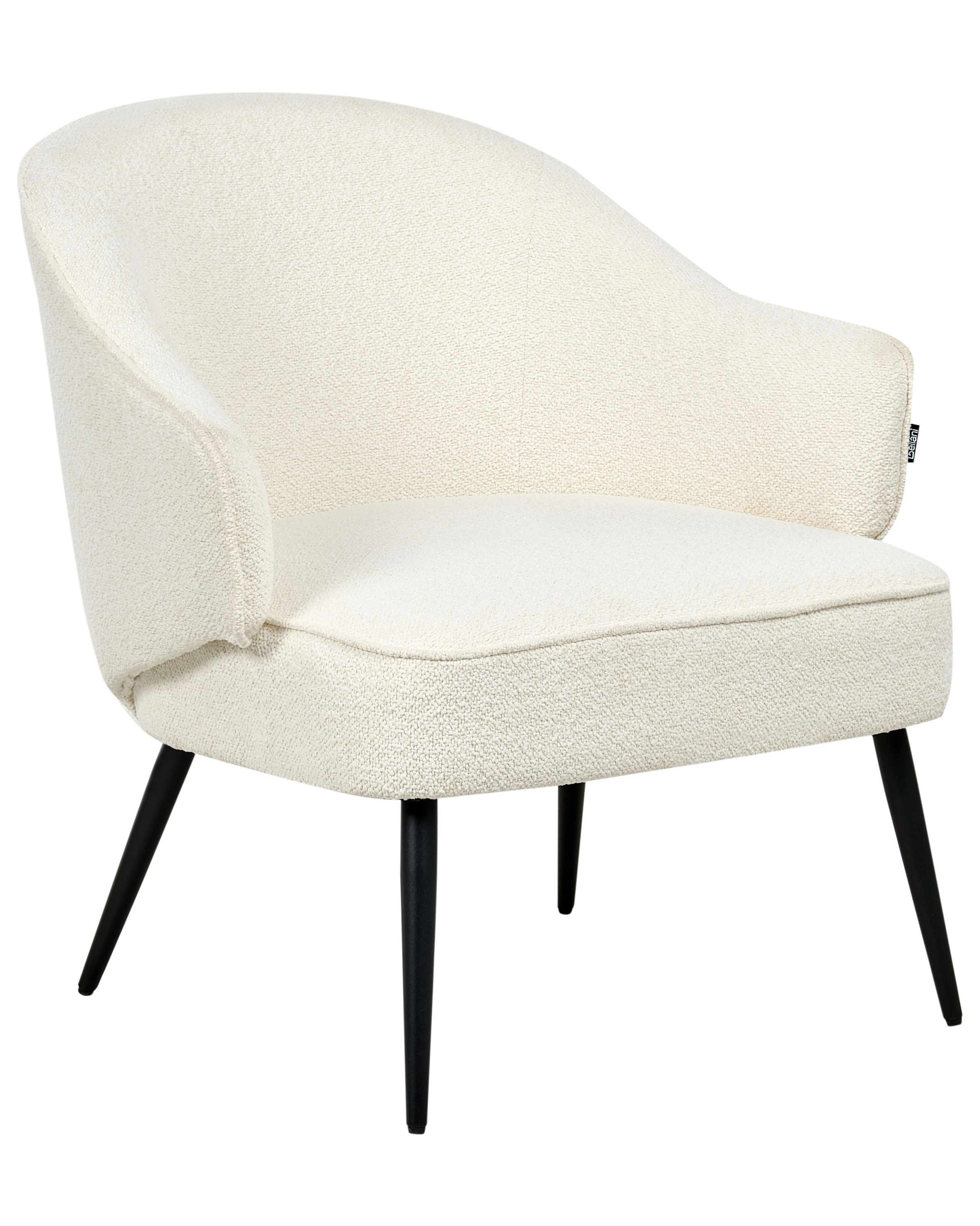 FotelBoucle Złamana biel