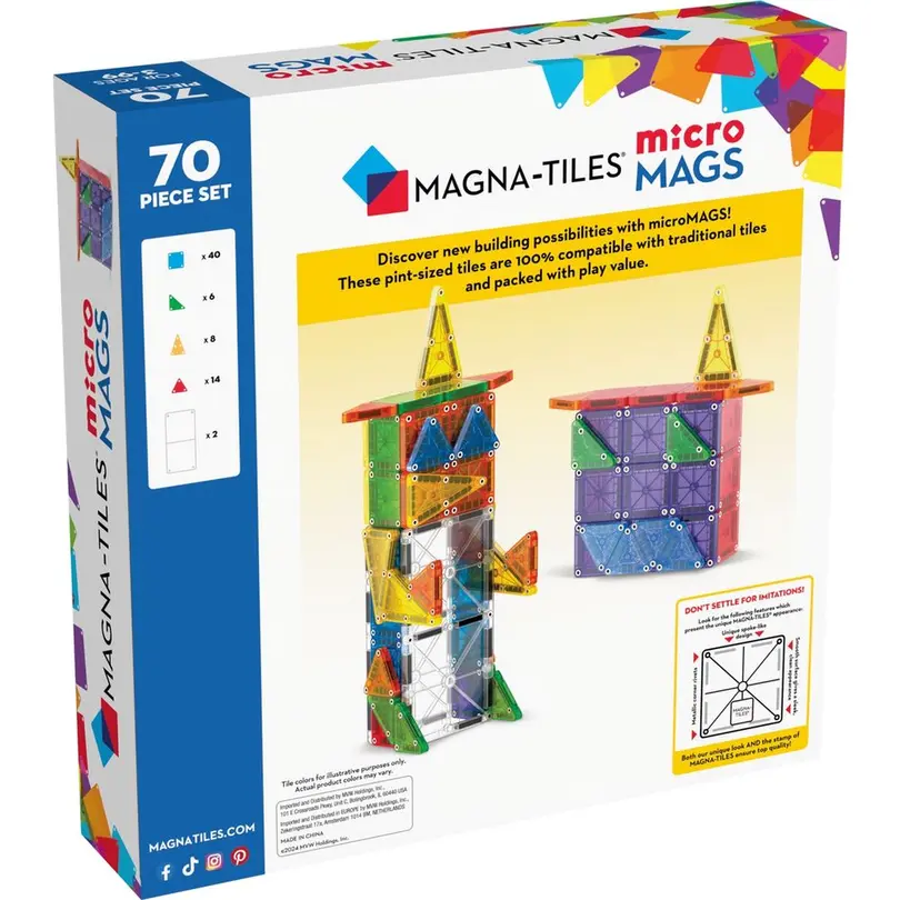 Bausatz 70-teilig microMAGS