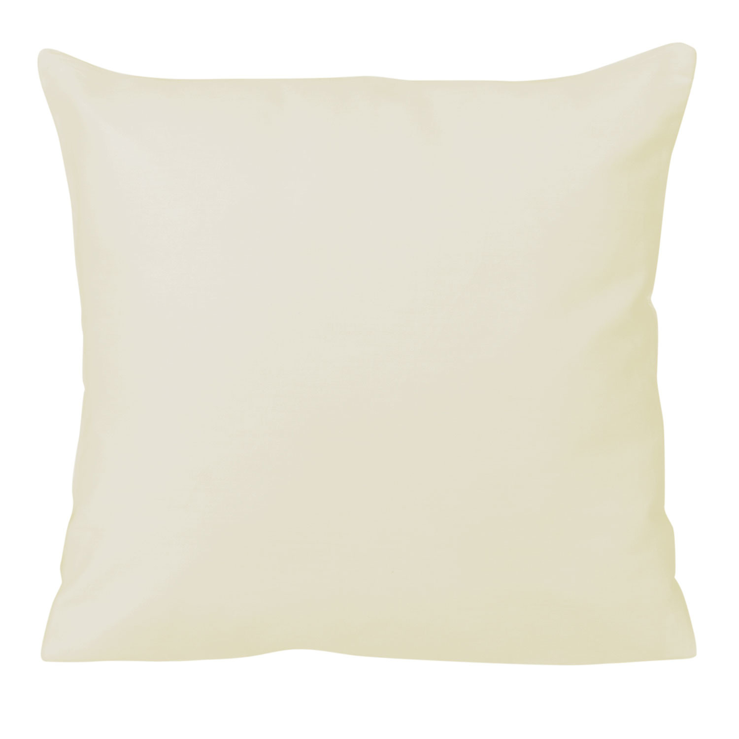Poszewka satynowa 40x40 kremowa 155 jednobarwna