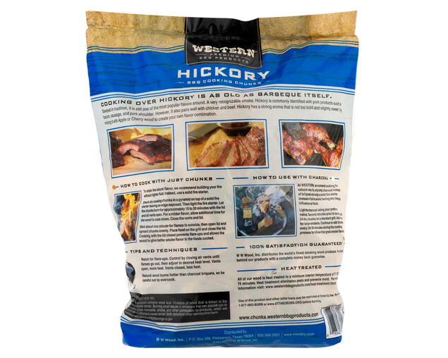 Western Premium Wood Smoking Chunks - Hickory