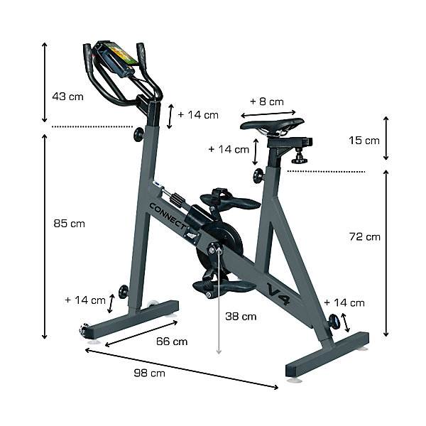Aquaness - Aquabike V4 Connect - Vélo de piscine