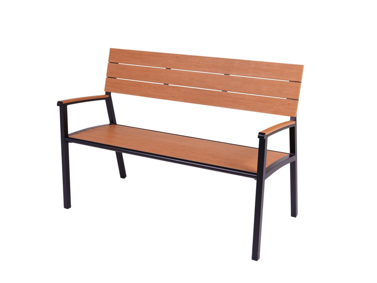 MaximaVida aluminium tuinbank Bermuda 120 cm zwart
