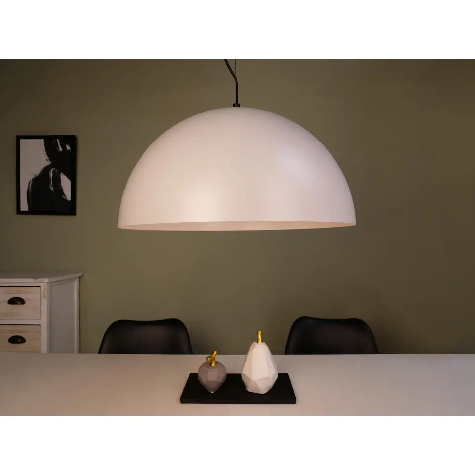 EGLO Gaetano 1 Hanglamp - E27 - &Oslash; 53,5 cm - Grijs/Wit