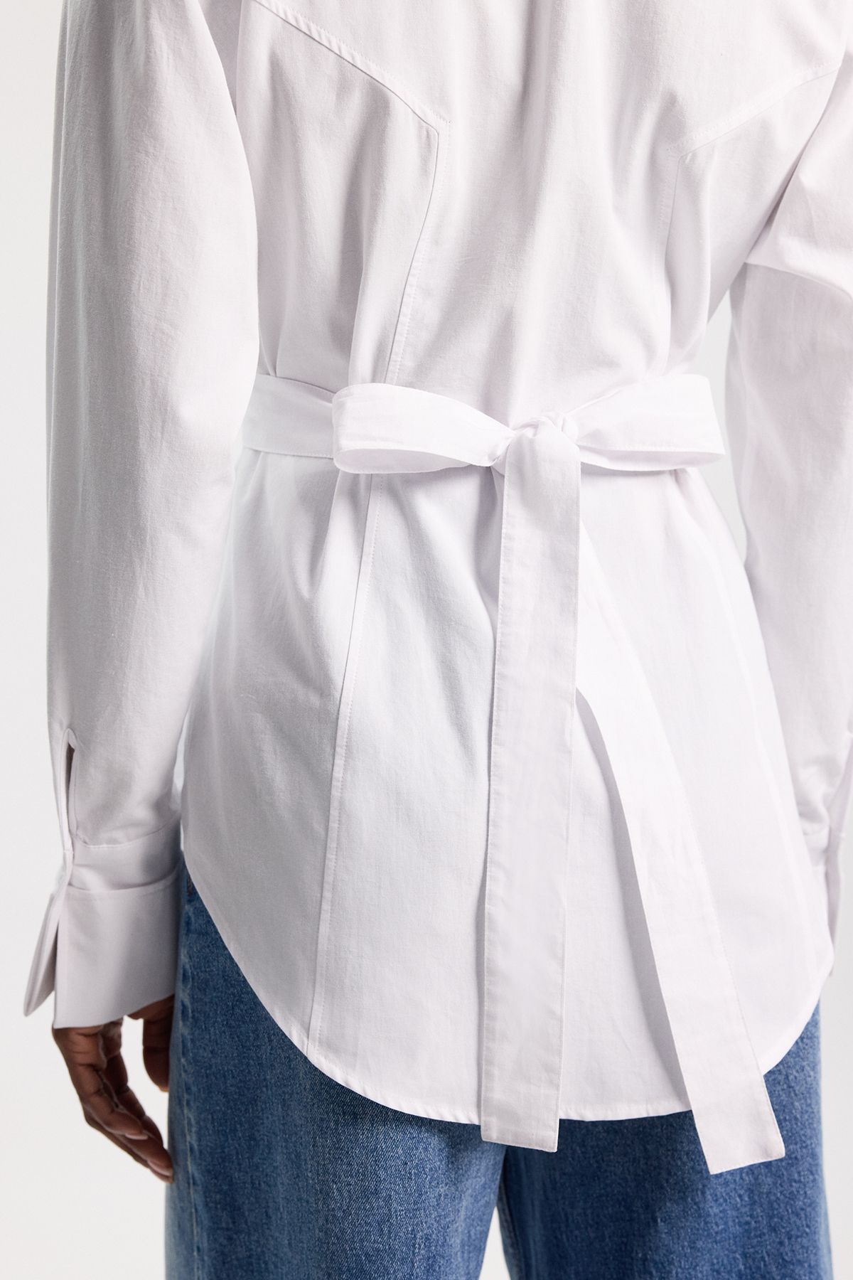 KarenMillen Woven Fitted Buttoned Shirt