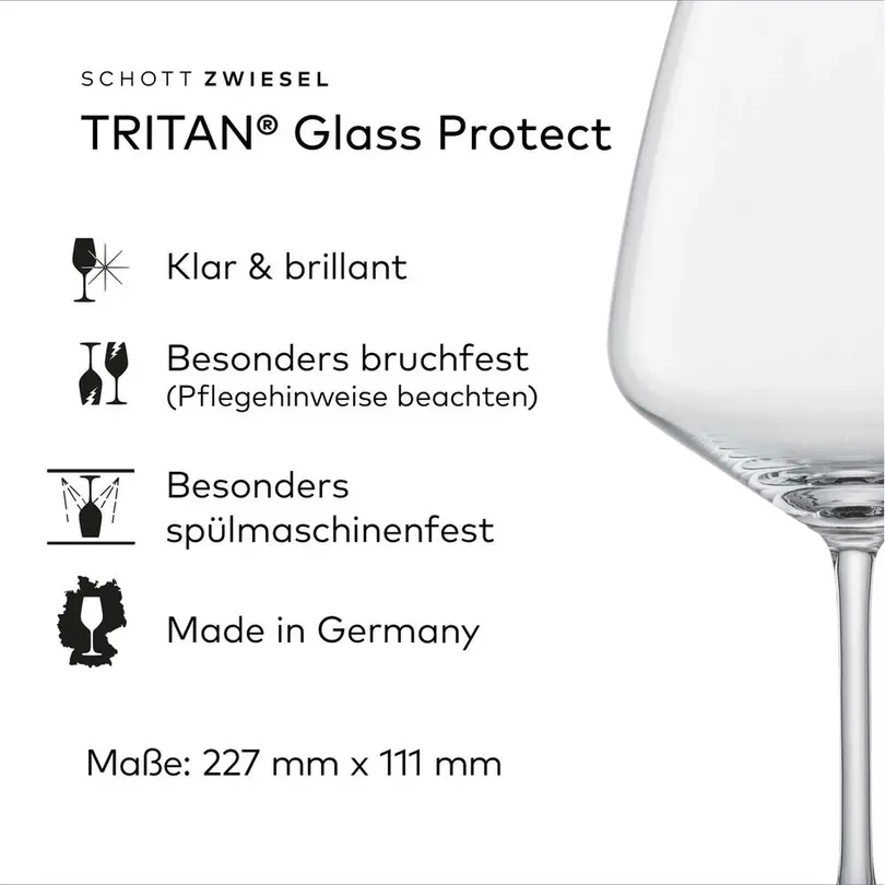 Burgunderglas 4er-Set Tulip