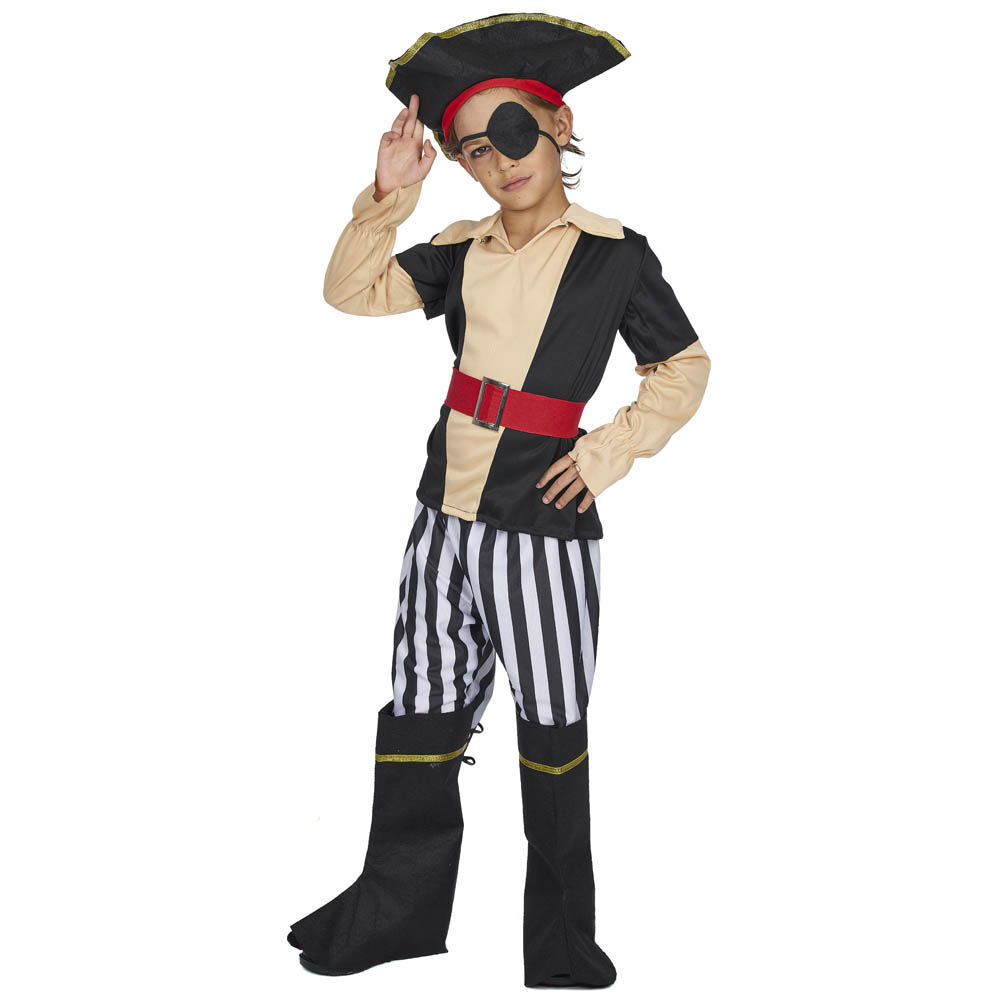 Déguisement pirate avec cache oeil 11/14 ans