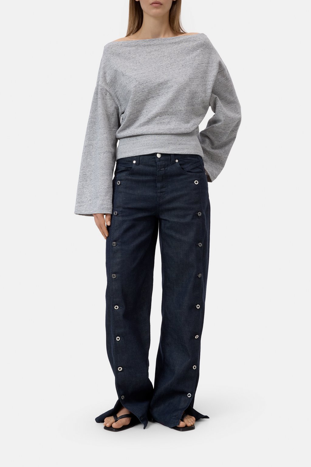 Schulterfreies Sweatshirt