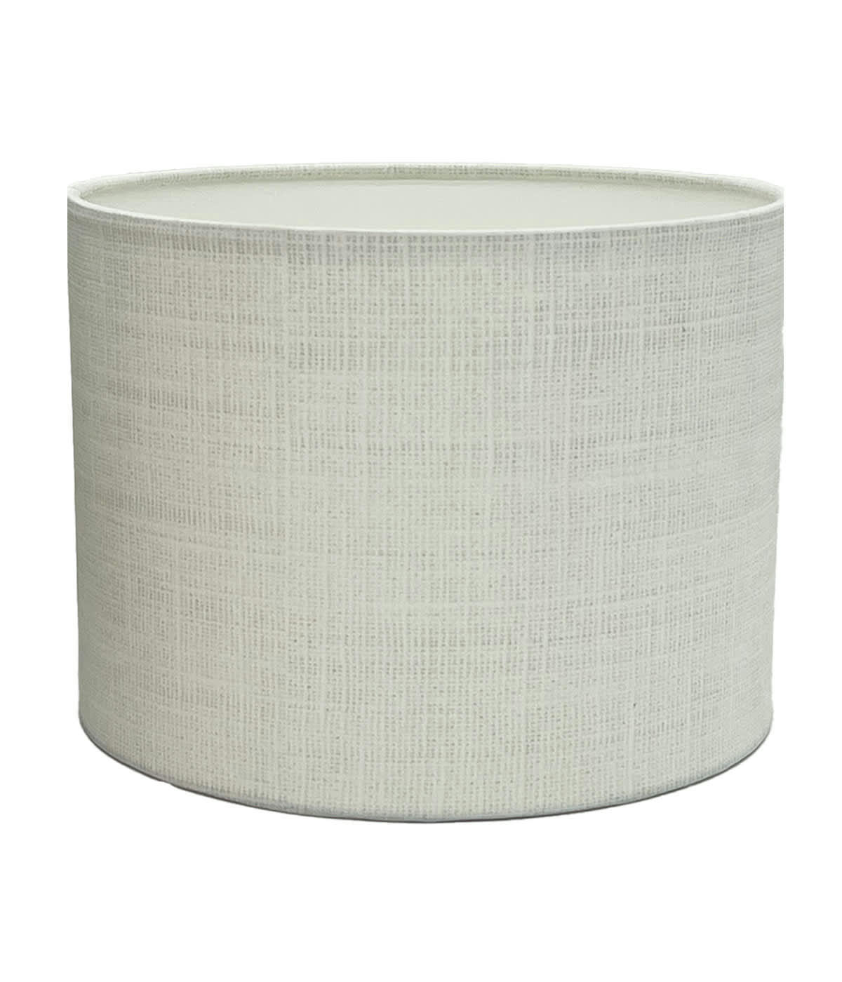COLOMBE - Abat-jour lampadaire Effet Lin Blanc Cassé D: 35 x H: 20