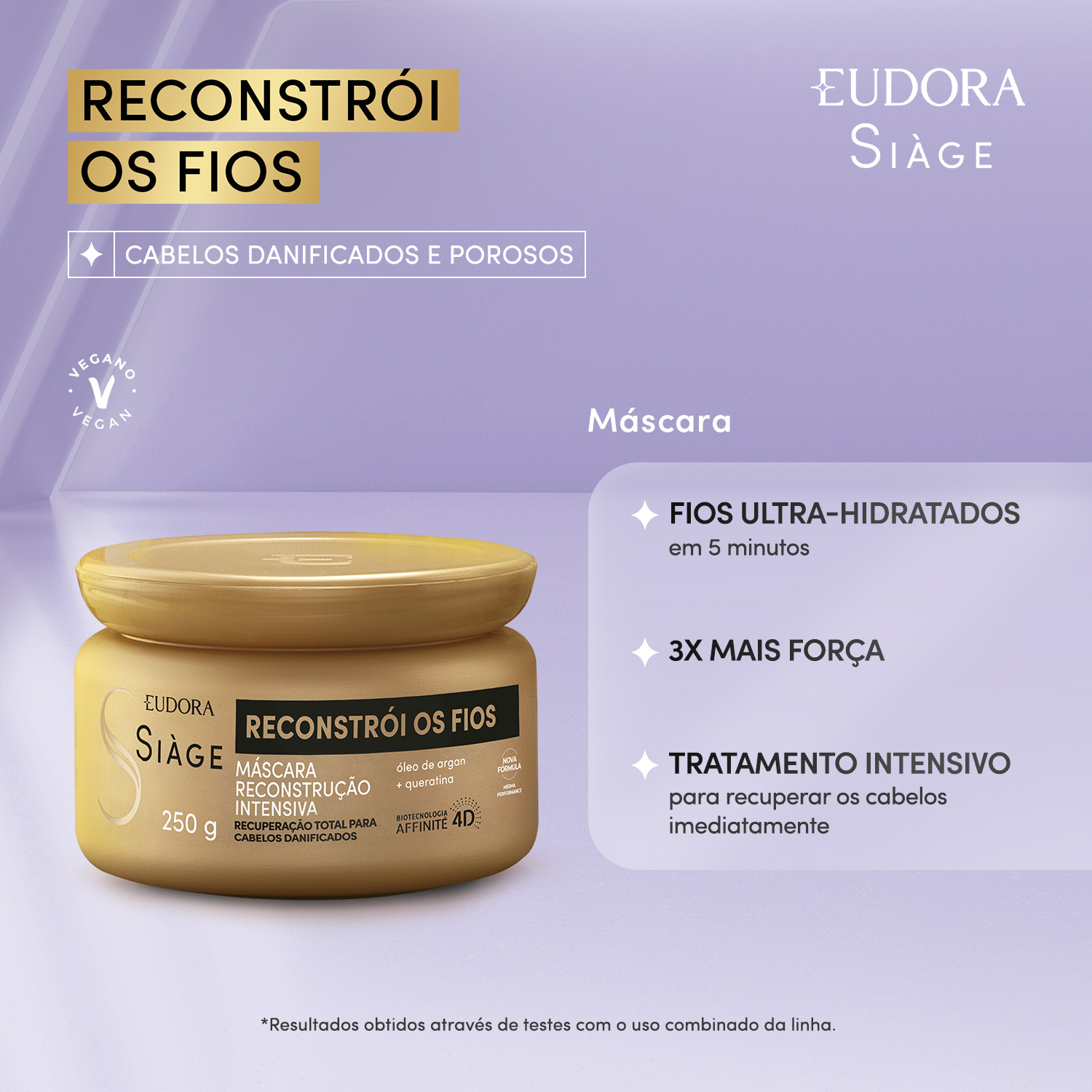 Máscara Capilar Siàge Reconstrói Os Fios 250g