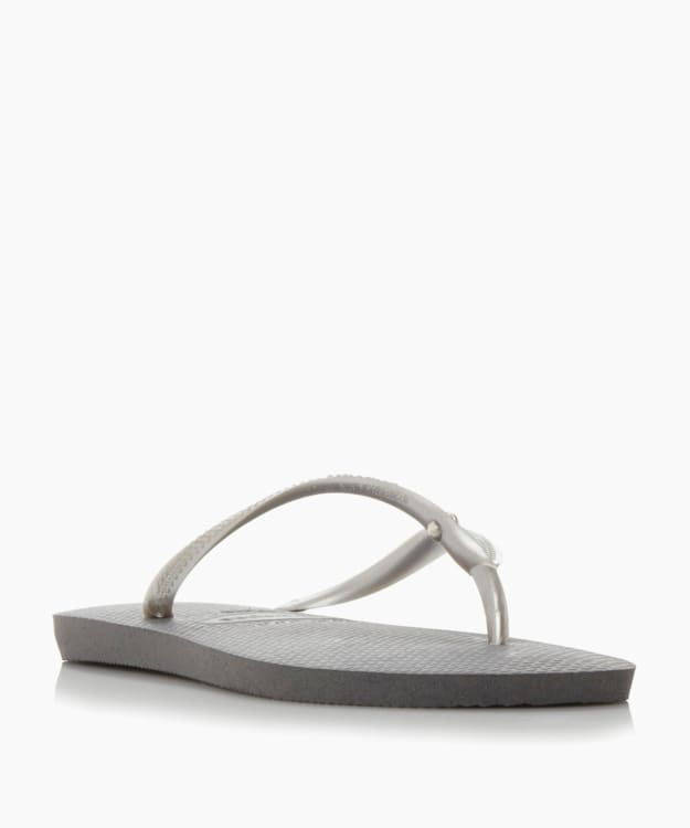 Swarovski Flip Flops Grey - Havaianas Slim Swarovski Flip Flops