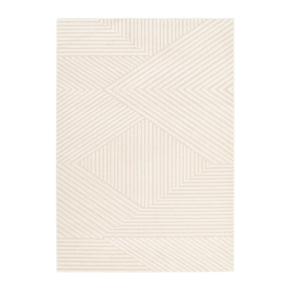 AFK Living vloerkleed Sacha - reliëfeffect - beige - 200 x 290 cm
