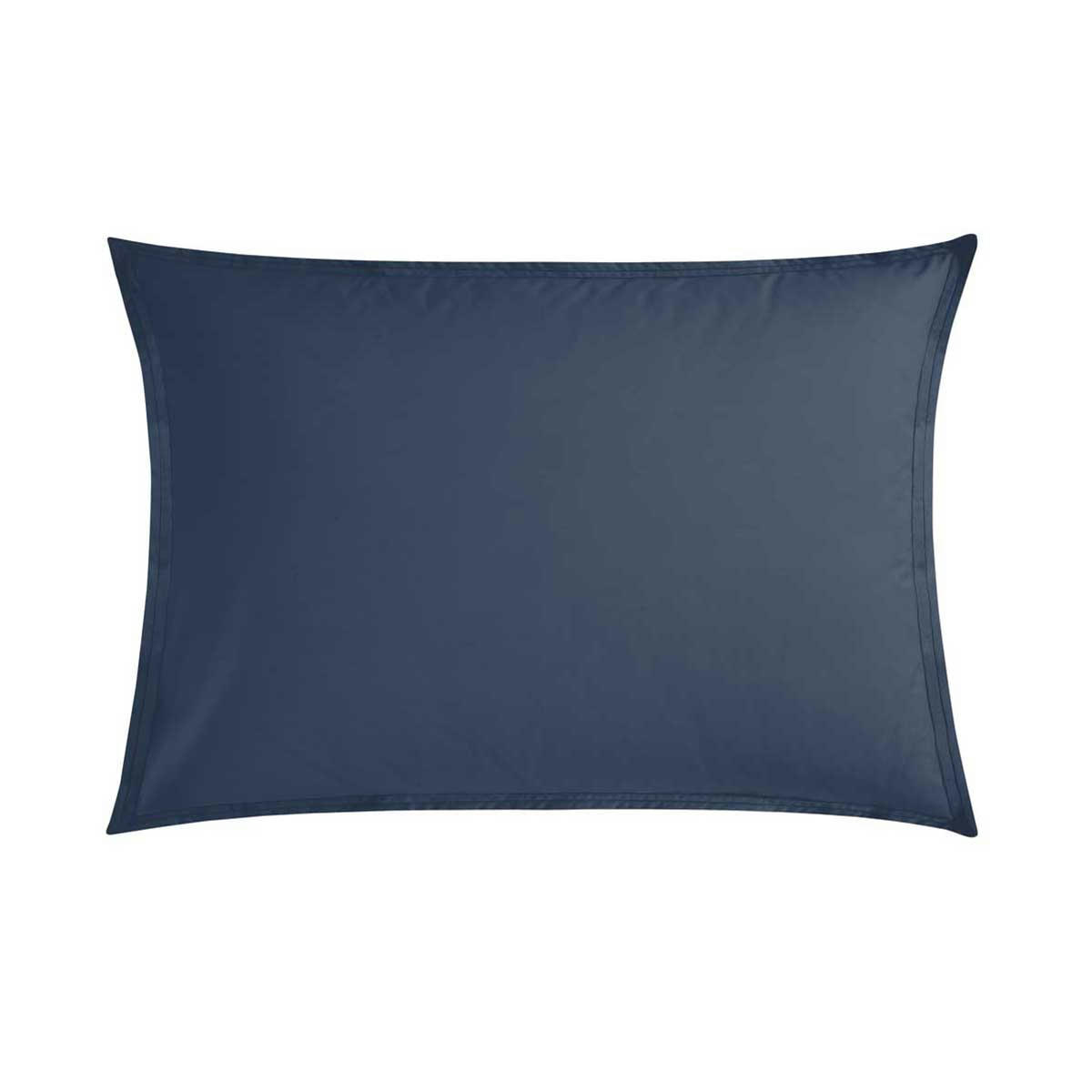 RENDEZ-VOUS OLYMPE - Taie d'oreiller en percale de coton bleu 50x70