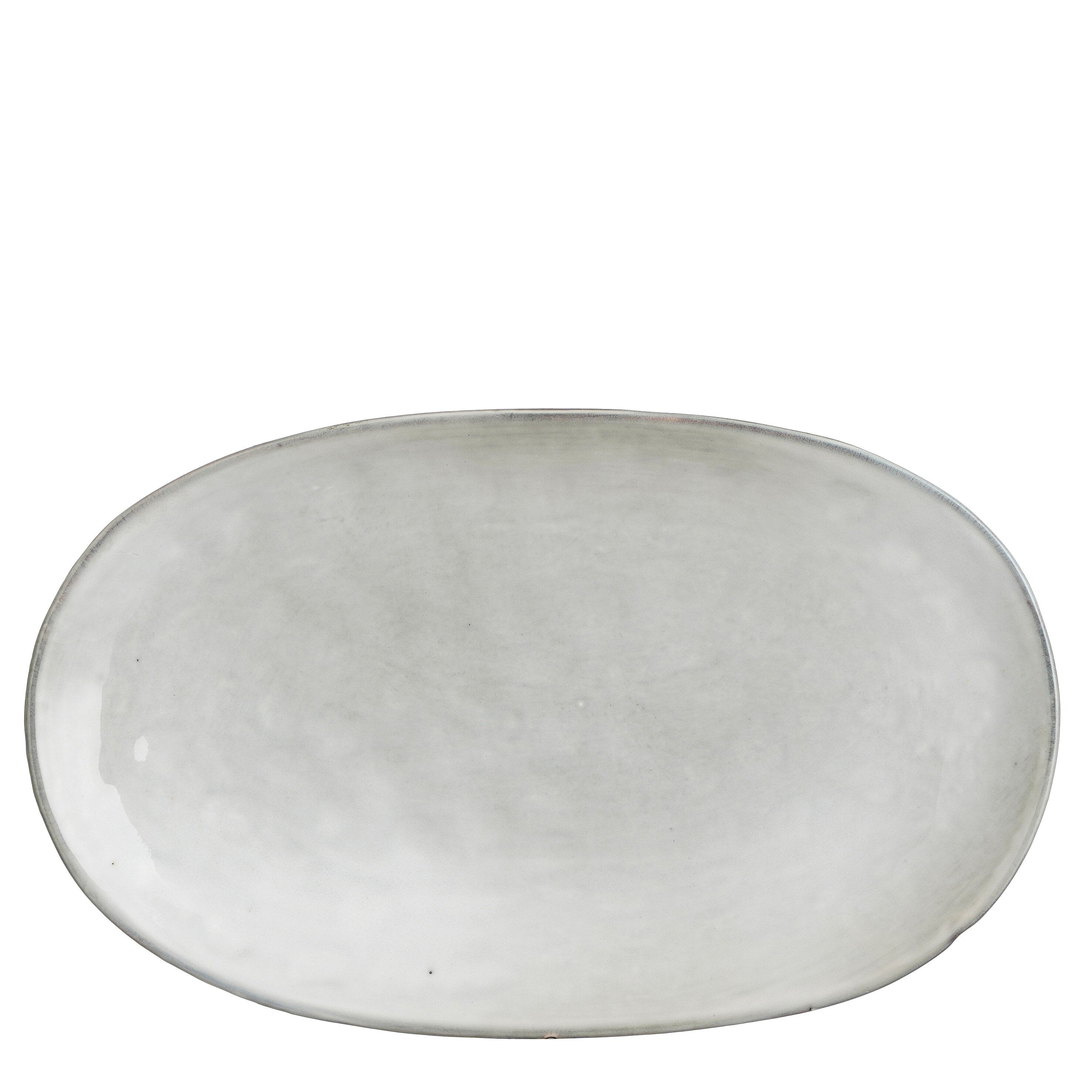 Mica Decorations Tabo Ovaal Bord - L36 x B22 x H5 cm - Grijs