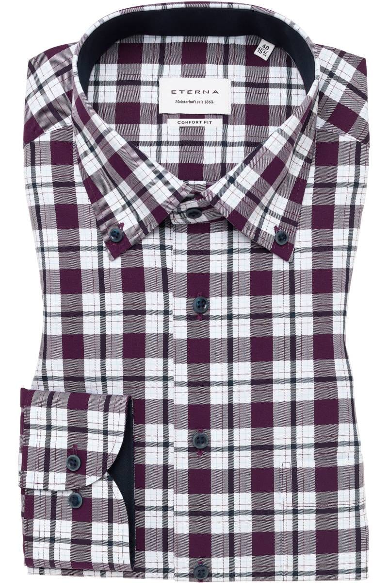 ETERNA Comfort Fit Hemd rot, Kariert