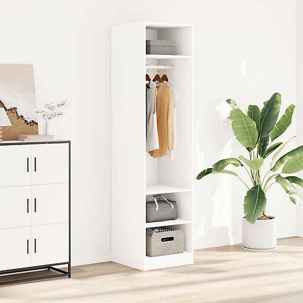 Garde-robe Blanc 50x50x200 cm Bois d'ingénierie vidaXL