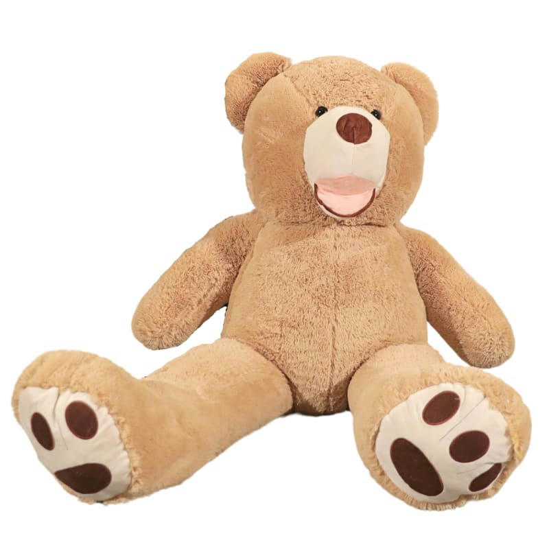 - Peluche Géante Pouf Nounours Beige 160 cm Pouf