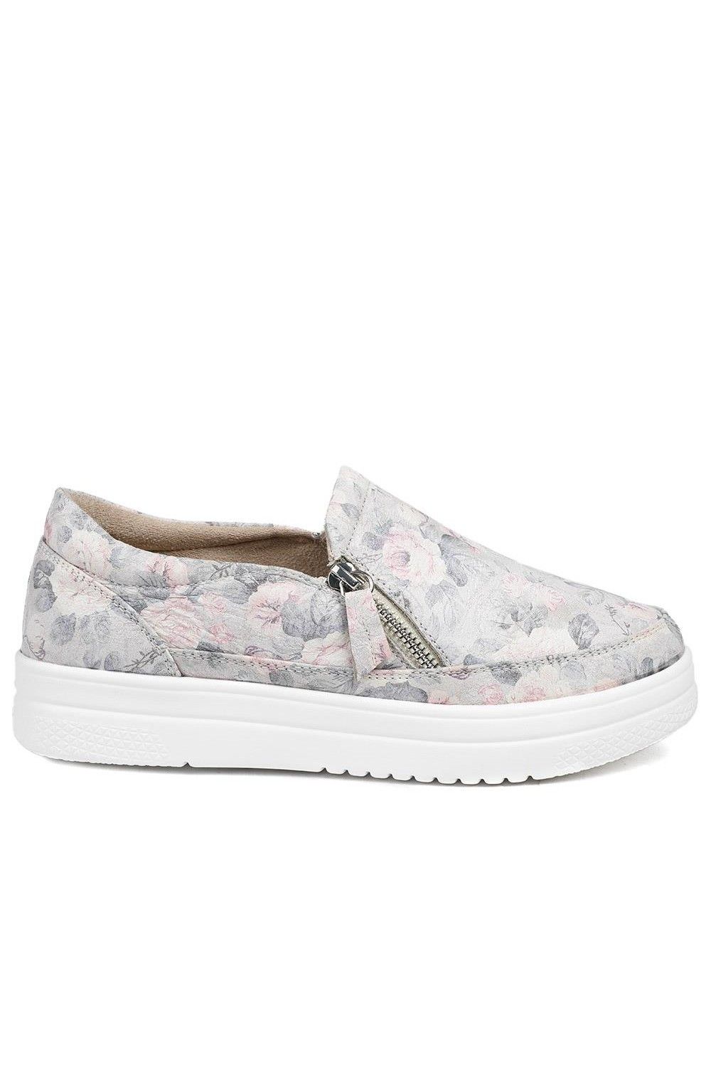 Pavers EasyFit Extra Wide Zip Detail Slip On Shoes