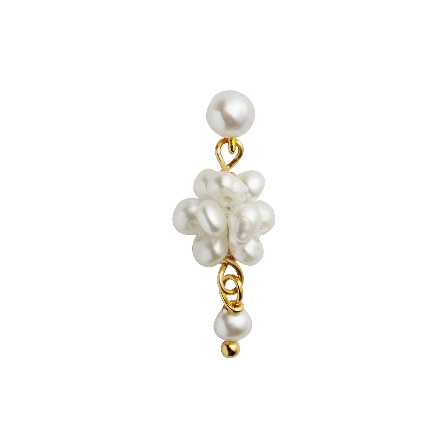 Petit Cluster Berries Earring Single, gold
