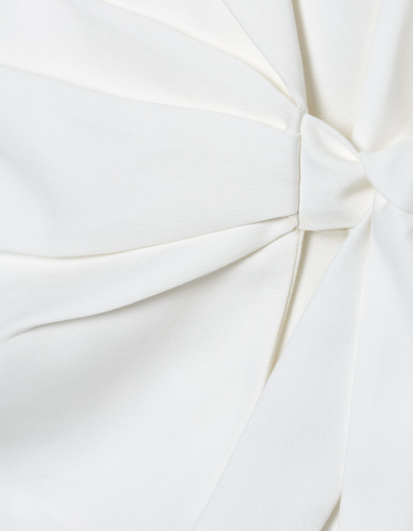 Veste de tailleur blanche à nouer côté Femme