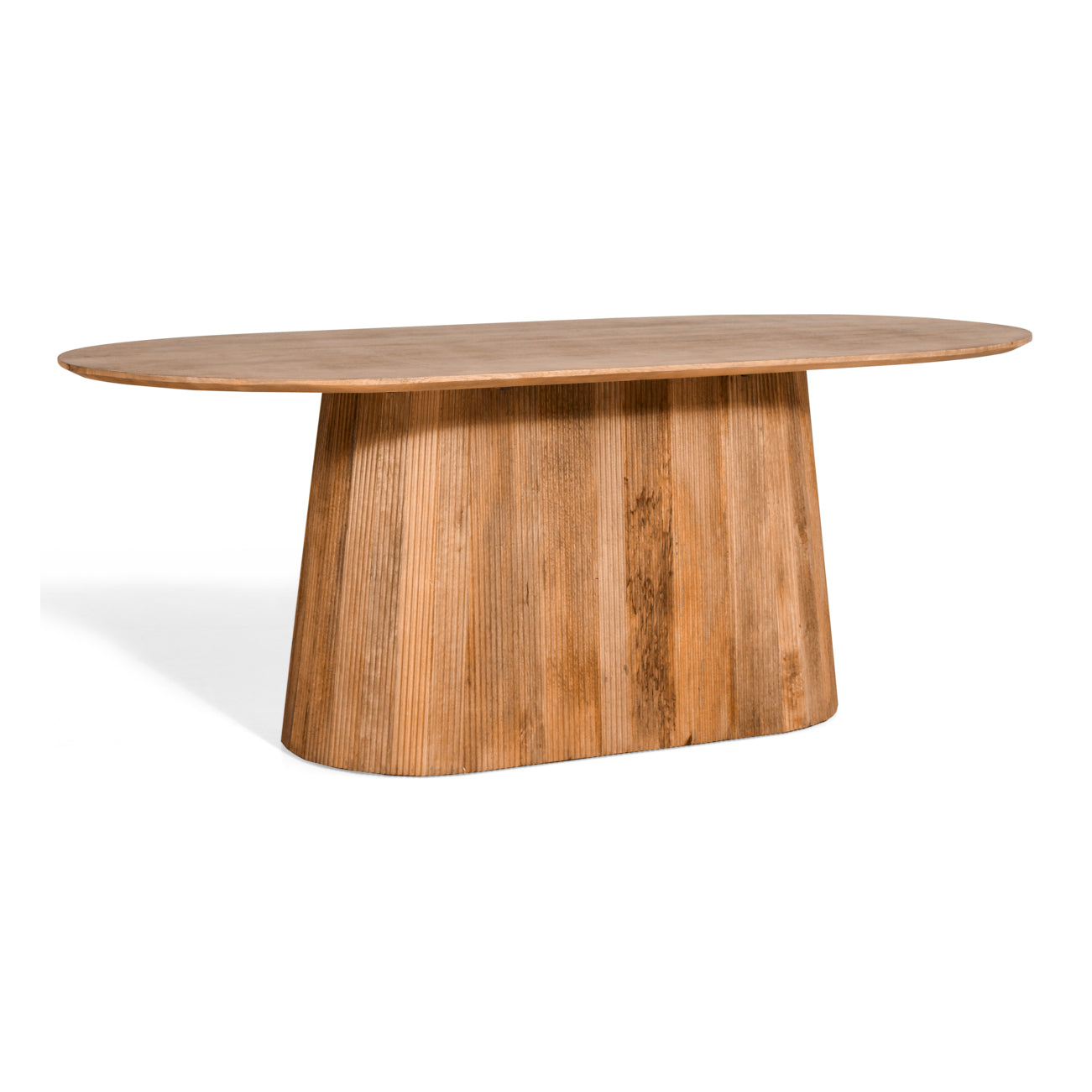 by fonQ Grand Eettafel Lichtbruin Mangohout - 200 x 100 cm