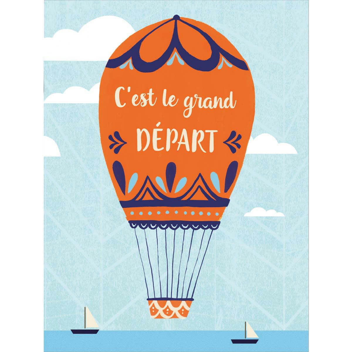 - Carte Départ Montgolfière 3d