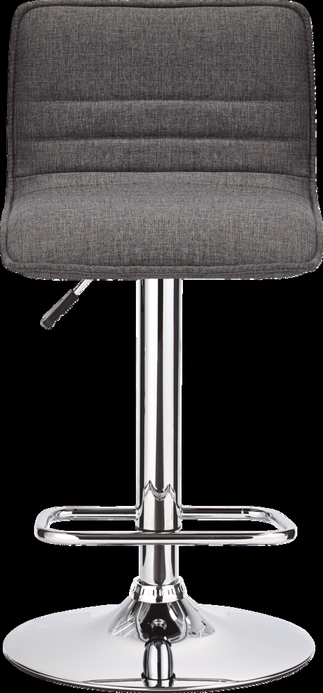 CANVAS Finn Upholstered Bar Stool Adjustable Height & Backrest, Grey