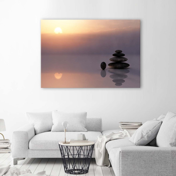 Feeby Obraz na płótnie, Kamienie Zen nad morzem 60x40